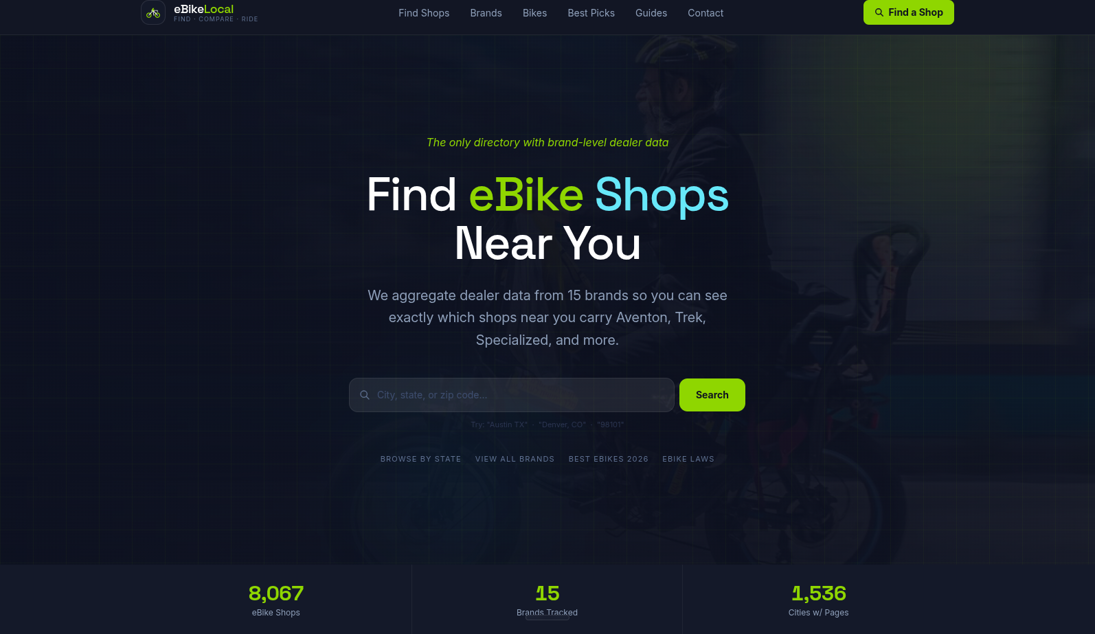 eBikeLocal | E-Bike Vendor Directory