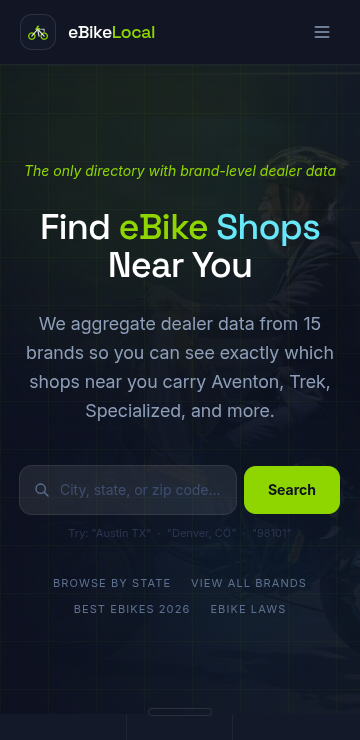 eBikeLocal | E-Bike Vendor Directory
