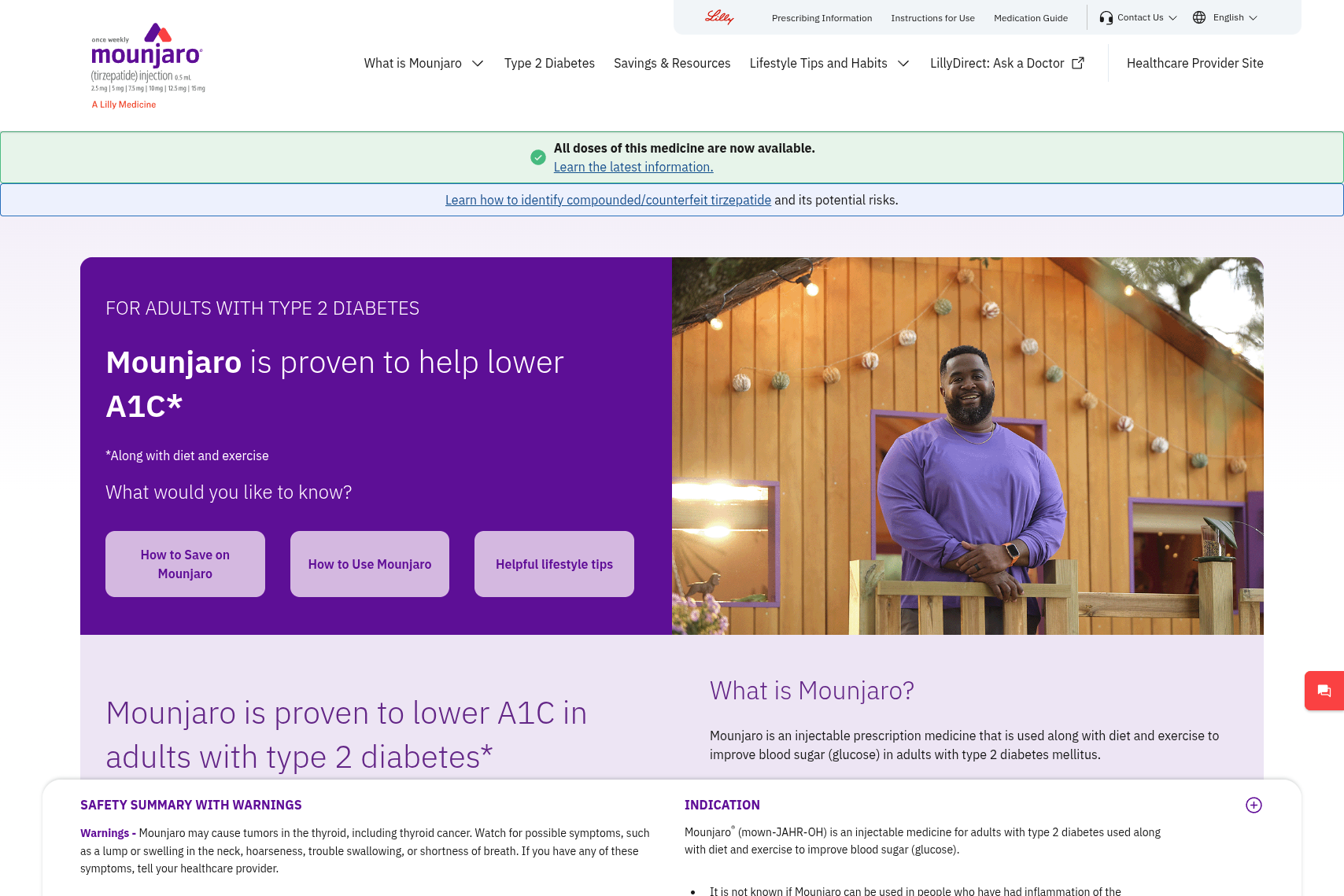 Mounjaro US Website