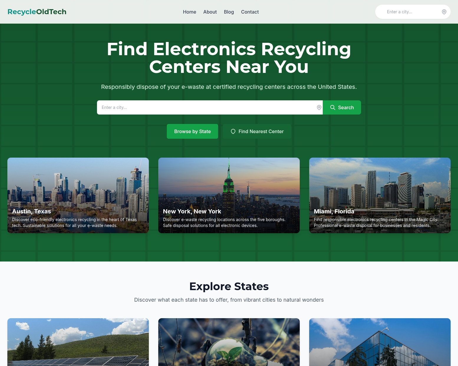 RecycleOldTech.com – A Hybrid Astro Web App