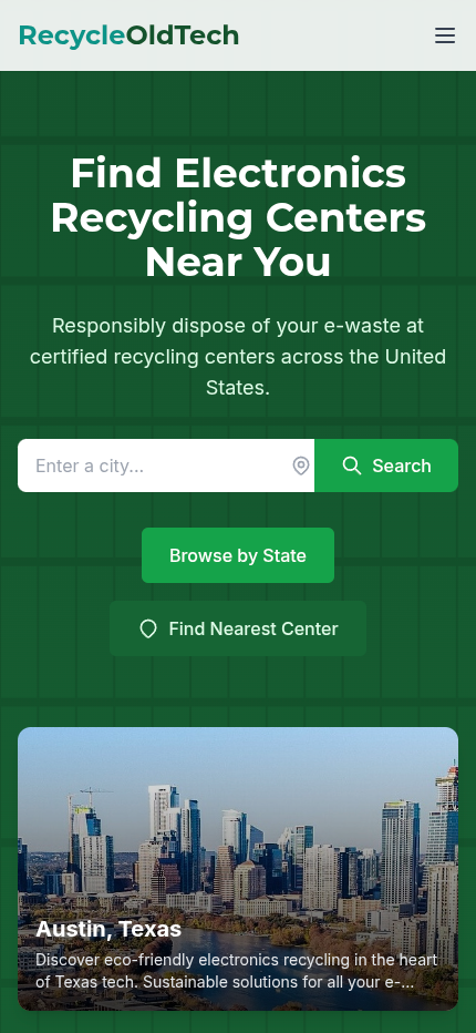 RecycleOldTech | E-Waste Recycling Directory