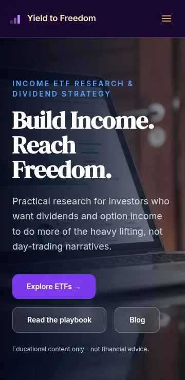 Yield to Freedom | Income ETF Research Platform